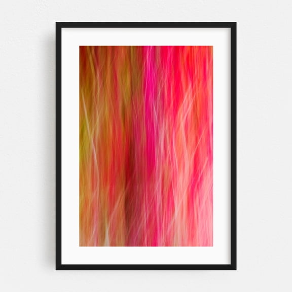 Passion - Rancho Palos Verdes California Photography Abstract Modern Art Psychedelic Surrealism Geometric Pattern Black Framed Wall Art Print 20 x 30 inches