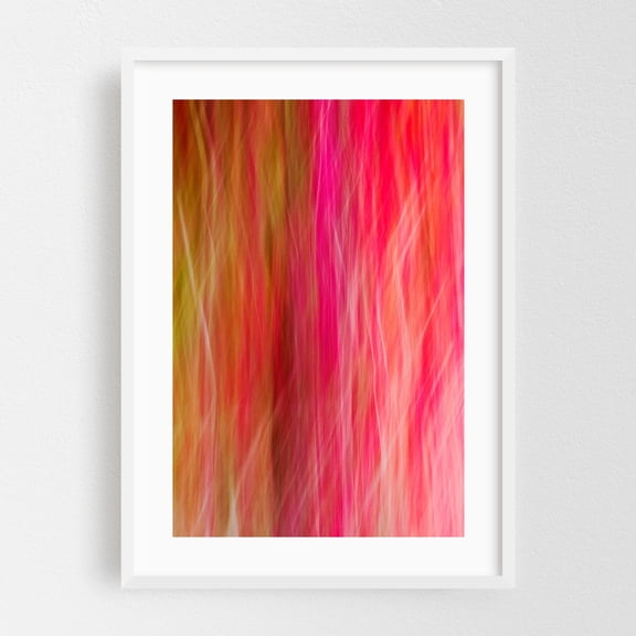 Passion - Rancho Palos Verdes California Photography Abstract Modern Art Psychedelic Surrealism Geometric Pattern White Framed Wall Art Print 20 x 30 inches
