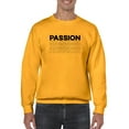 thumbnail image 1 of Passion Slogan Sweatshirt Men -GoatDeals Designs, Male x-Large, 1 of 4