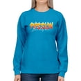 thumbnail image 1 of Passion Slogan W Flames Sweatshirt Women -Image by Shutterstock, Female XX-Large, 1 of 4