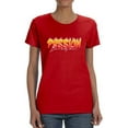 thumbnail image 1 of Passion Slogan With Flames T-Shirt Women -Image by Shutterstock, Female x-Large, 1 of 4