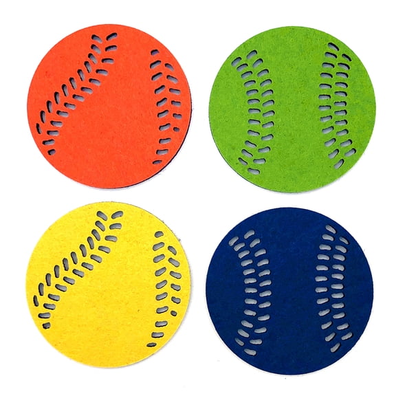 Passion for Baseball Collection (Set of 4 Round Coaster)