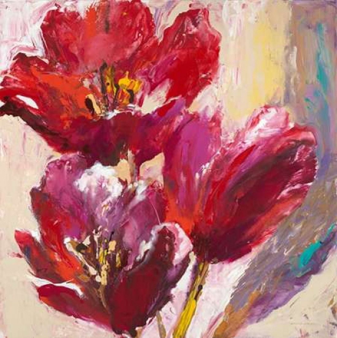 Passionate Tulip Canvas Art - Brent Heighton (24 x 24)