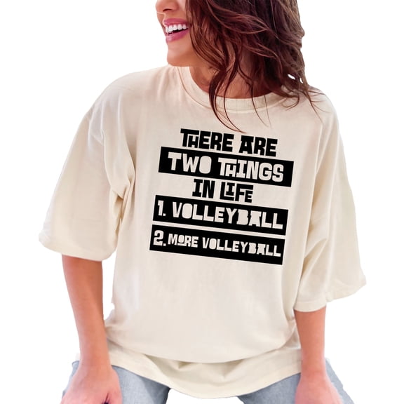 Passionate Volleyball Enthusiast Quote, Ivory Comfort Colors T-Shirt, Large