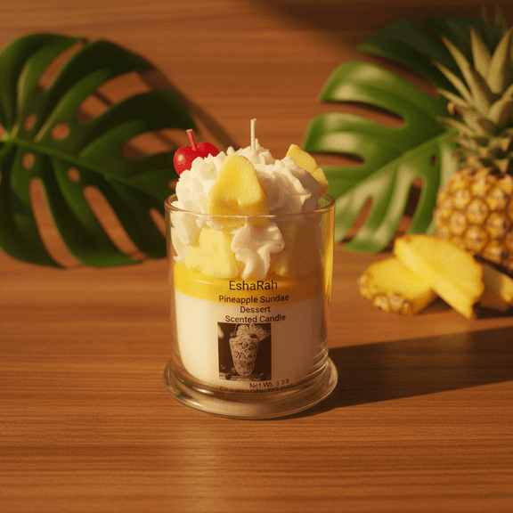 Passionfruit Pineapple Sundae Candle