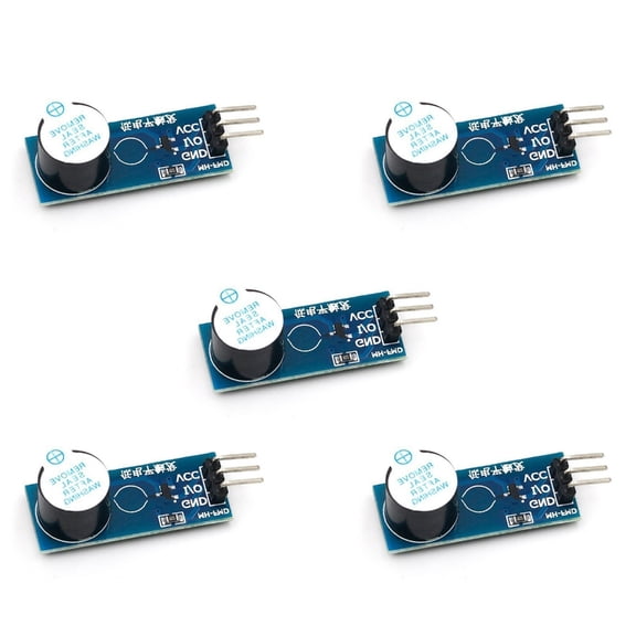 Passive Buzzer Alarm Module Board for Electronic Projects DC3.3-5V Square Waves Drive Design Stable Performances