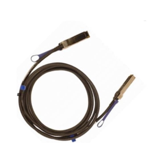 Passive Copper Cable, ETH 40GbE, 40Gbs, QSFP - 3m - Black Pulltab