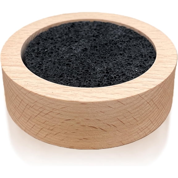 Passive Diffuser Lava Rock Natural Set Essential Oil Aromatherapy Stone for Home, Office, Car & Gifts - Compact Wood Bas