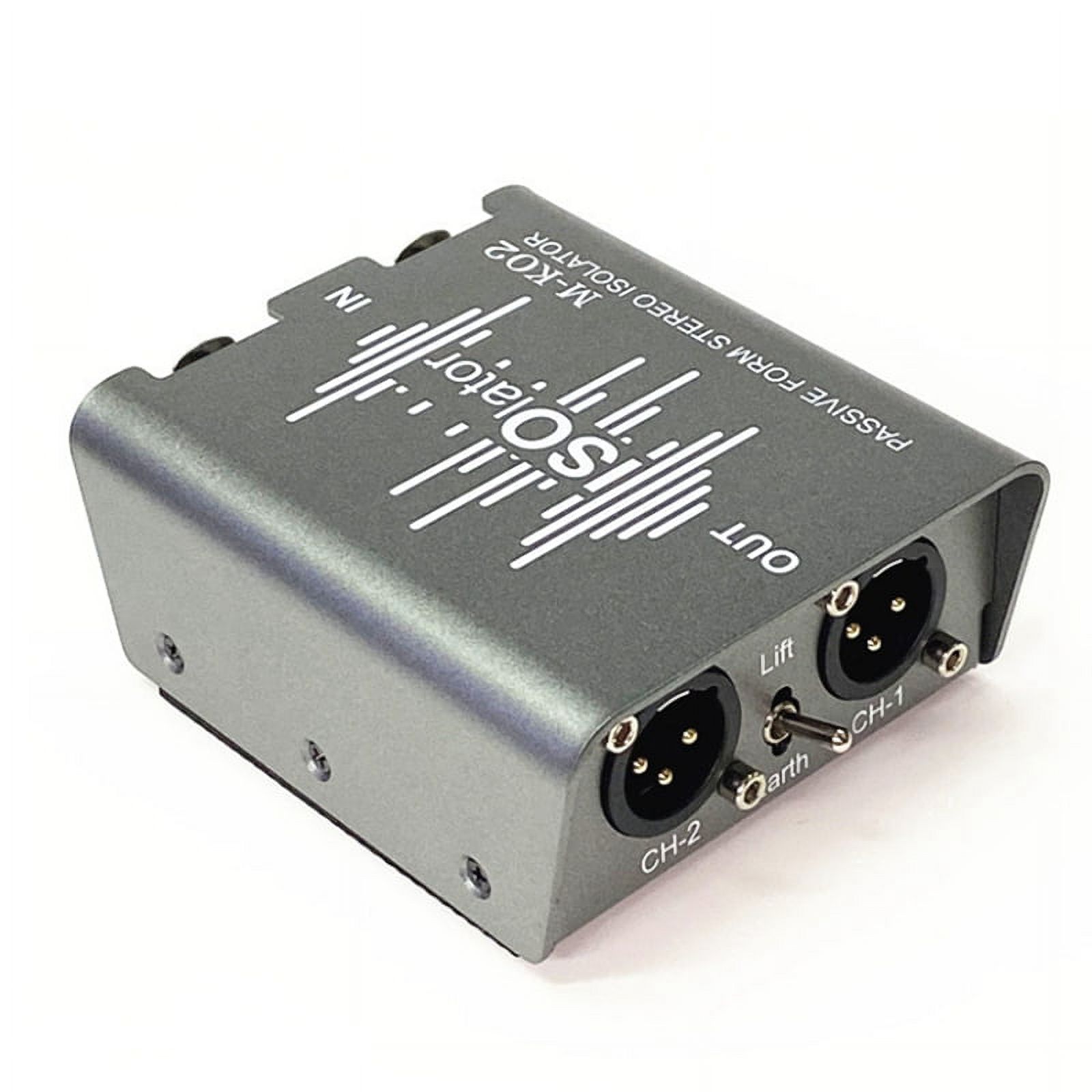 Passive Dual 6.35mm to XLR Audio Stereo Signal Isolator 2 in 2 Out