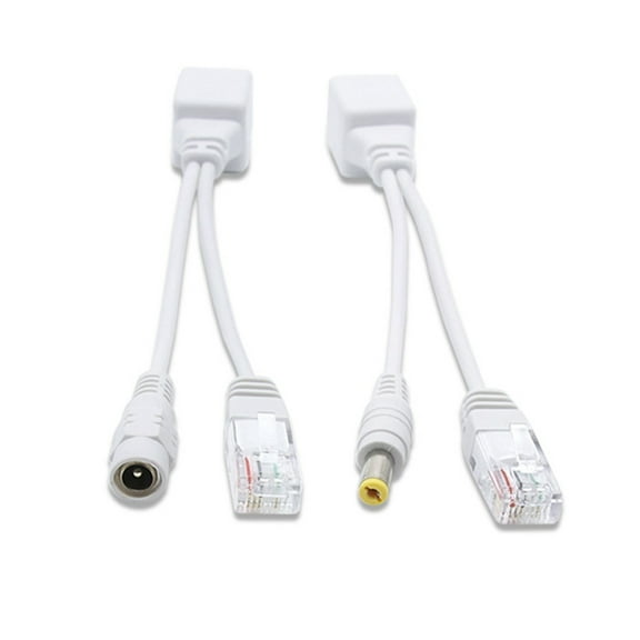 Passive PoE Injector and PoE Splitter Kit with DC5.5x2.1 mm RJ45 Connectors