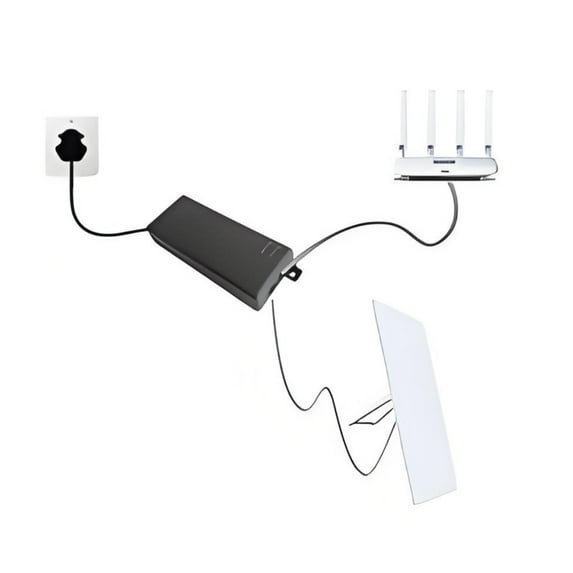 Passive PoE Injector for Starlink Gen2 & Gen3, 150W 48-56V Power Adapter, Gigabit Ethernet 1000Mbps, AC 110-240V Input for Long-Distance Deployment