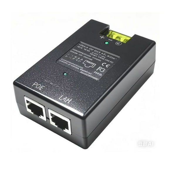 Passive PoE Injector for Starlink Gen2 & Gen3, 4856V DC Output, Gigabit Ethernet, Dual LAN Ports, Lightweight ABS Housing for Indoor Installations
