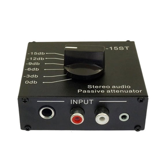 Passive Stereo Music Attenuator High Fidelitys Sound Volumes Control Attenuator for Amplifiers Headphones Studio Equipment