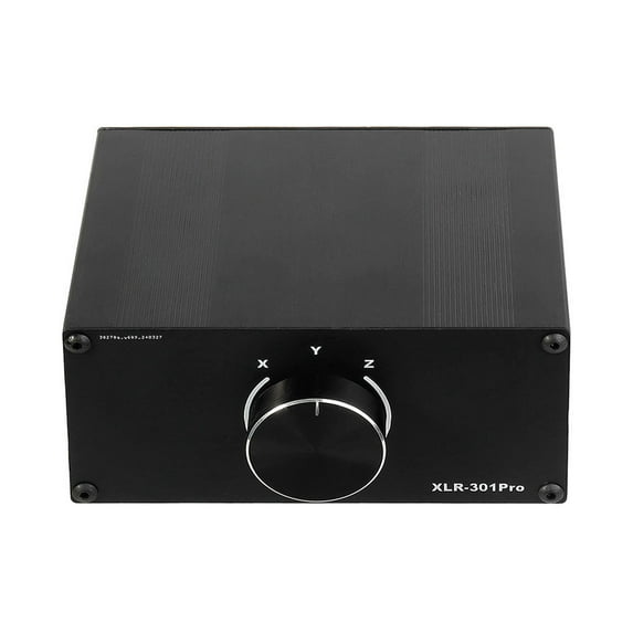 Passive XLR Music Switcher 3 in 1Out Or 1 In 3 Out Selectors Balanced Sound Converters Gold Plate Port For Studio