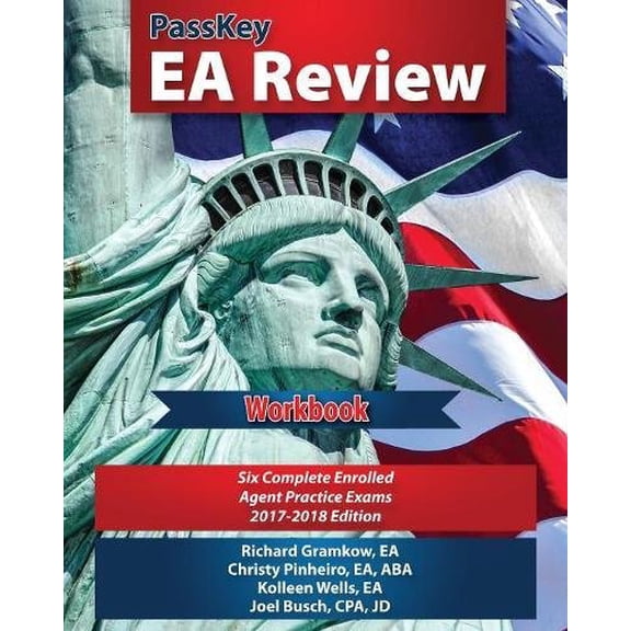 Pre-Owned PassKey EA Review Workbook: Six Complete Enrolled Agent Practice Exams, 2017-2018 Edition (Paperback) 0998611832 9780998611839