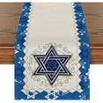 thumbnail image 1 of Passover Holiday Kitchen Dining Table Decoration For Indoor Outdoor Home Party Decor Dustproof Table Runners, 1 of 5