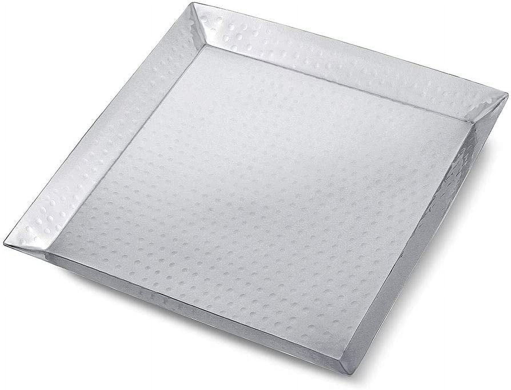 Passover Seder Matzo Plate Hammered Vienna Passover Collection 8'' Square Matzah Tray Non