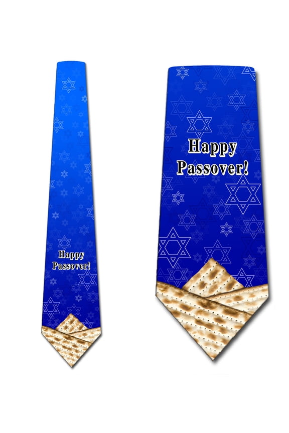 Passover Ties Mens Holiday Star of David Necktie by Three Rooker