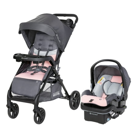 Baby Trend Passport Carriage Travel System with Privacy Net and EZ-Lift Plus, Dash Pink