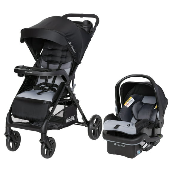 Baby Trend Passport Carriage Travel System with Privacy Net and EZ-Lift Plus Infant Car Seat, Dash Black
