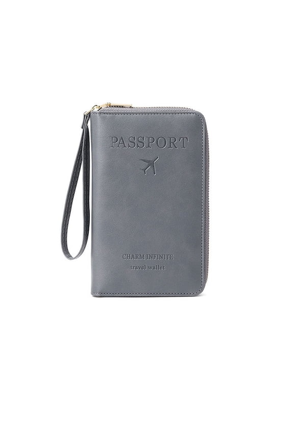 Passport Clip,Flight Ticket Storage Document Bag,Wallet With Zipper,RFID Passport Clip,Anti-theft Passport Clip,Essential Travel Anti-theft Wallet Storage Box.