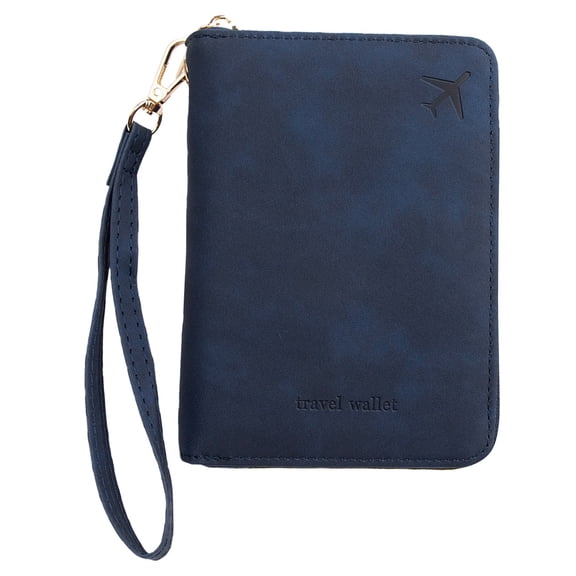 Passport Holder Family Travel Document Organizer,Multifunctional Change Storage Document Bag with Zipper,4.33x6.1 inch Waterproof Passport Wallet Portable Case for Cards,Boarding Pass