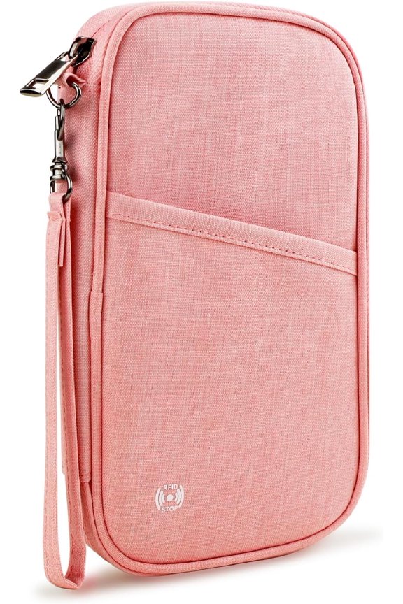 Passport Holder Family, Travel Document Organizer with , Portable Passport Cover Case with Zipper for Cards, Boarding Pass, ID, , Tickets ()