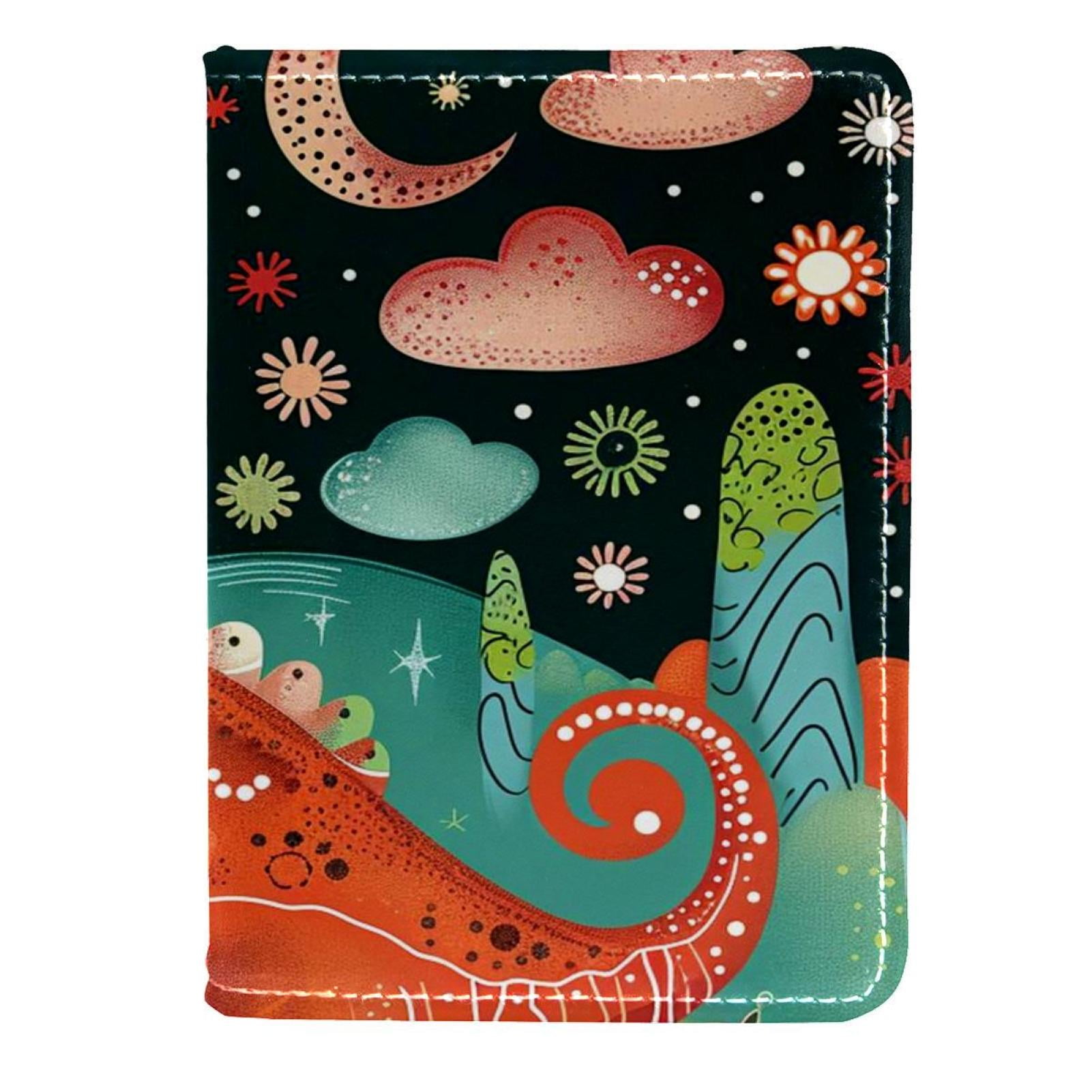 Passport Holder Men, Passport Wallet, Passport Book, Cartoon Dinosaurs