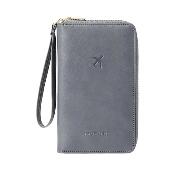 Passport Holder, Multifunctional Travel Wallet For Men And Women, Id Card Storage Bag With Multiple Compartments, Lightweight And Compact Travel Organizer With Smooth Zipper