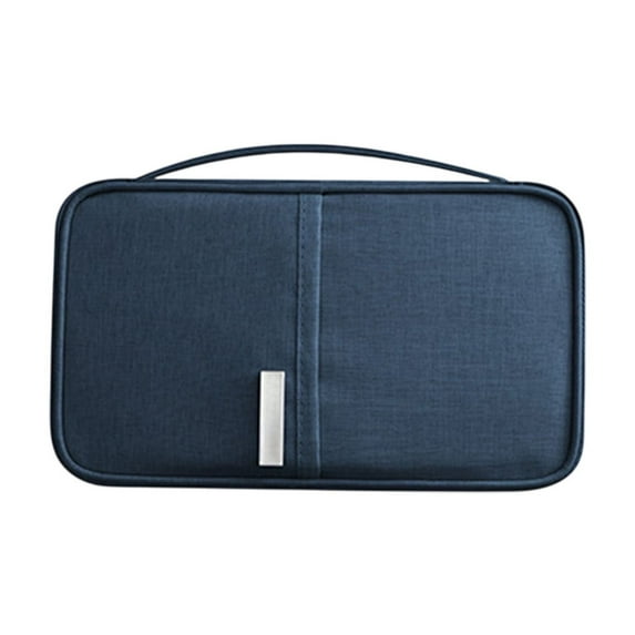 Passport Holder RFID Blocking - Travel Document Organizer Wallet with Multiple Card Slots, Water Resistant Portable Passport Case for Men & Women