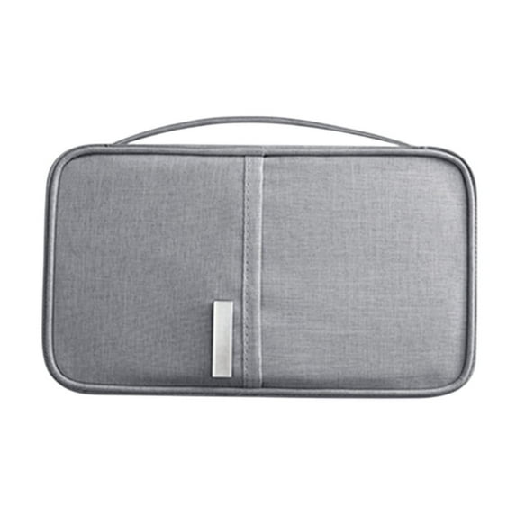 Passport Holder RFID Blocking - Travel Document Organizer Wallet with Multiple Card Slots, Water Resistant Portable Passport Case for Men & Women