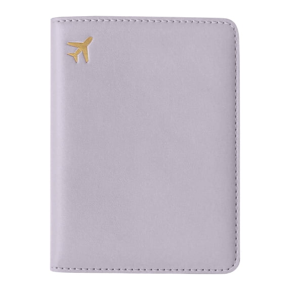 Passport Holder for Travel, Beige Family Passport Holder Wallet, PU Leather Travel Document Organizer with Card Slots, Photo Pocket, Lightweight Anti-Theft Passport Wallet for Men and Women