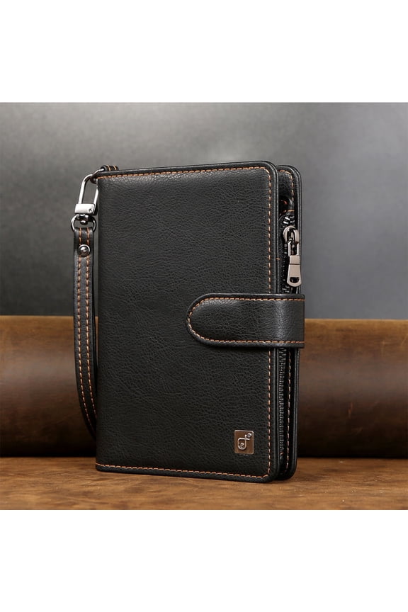 Passport Holder for Travel Essentials, Passport Wallet Cover Case for Travel Must Haves Accessories, RFID Blocking Faux Leather Card Case, Passport Book Holders for Women and Men (Black)