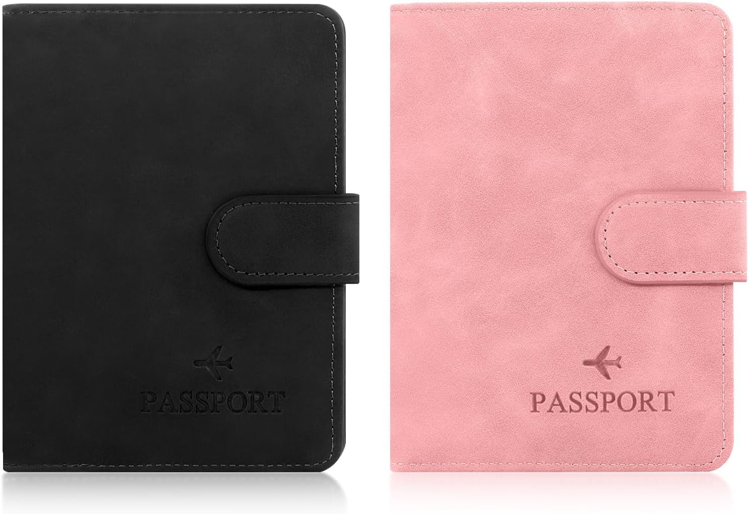 Miroddi Smart Passport Holder With Apple Find My Tracking - RFID Blocking Leather Wallet With 8 Card Slots