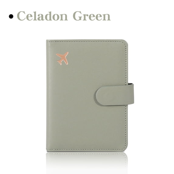 Passport Holder Travel Wallet With Card Slots, Multi Functional Document Organizer Case With Secure Closure for Business Trips Vacation Airport Travel Carrying Essentials