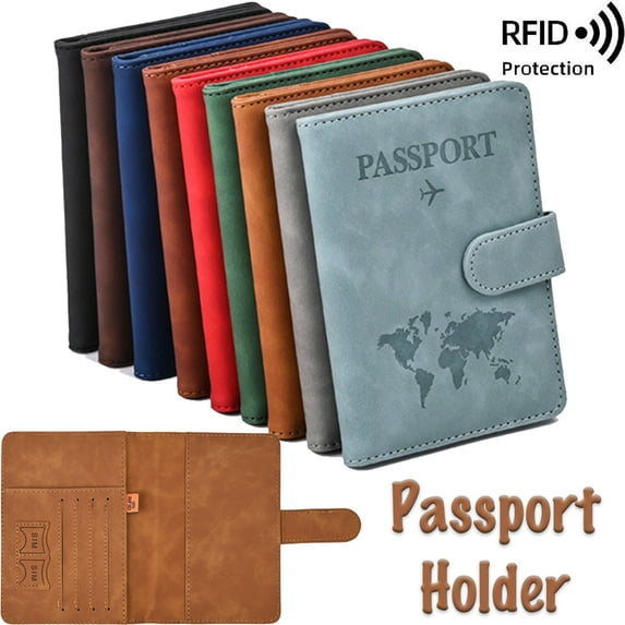 Passport Holder for Travel Essentials, Passport Wallet Cover Case for Travel Accessories,Passport Book Holders for Women and Men