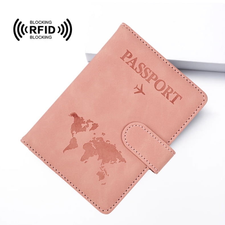 Passport Holder with RFID Blocker, Travel Passport Credit Card Holder