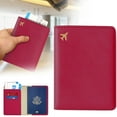 thumbnail image 1 of Passport Holders, PU Leather Passport Holder Covers Case, Waterproof Rfid Blocking Travel Wallet Passport Holder, Durable Passport Wallet for Women and Men, 1 Pcs, 5.59x4.21", 1 of 8