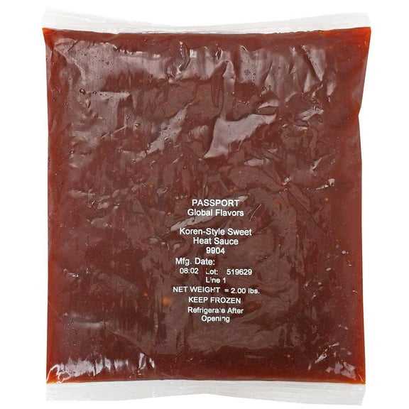 Passport Korean Style Sweet Heat Vegan Sauce, 2 Pound -- 8 per case.