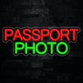 thumbnail image 1 of Passport Photo Neon LED Sign 24"L x 9"H #32561, 1 of 3
