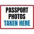 thumbnail image 1 of Passport Photos Taken Here Funny Tin Sign Bar Pub Garage Diner Cafe Home Wall Decor Art Size: 8 x 12 inch, 1 of 5