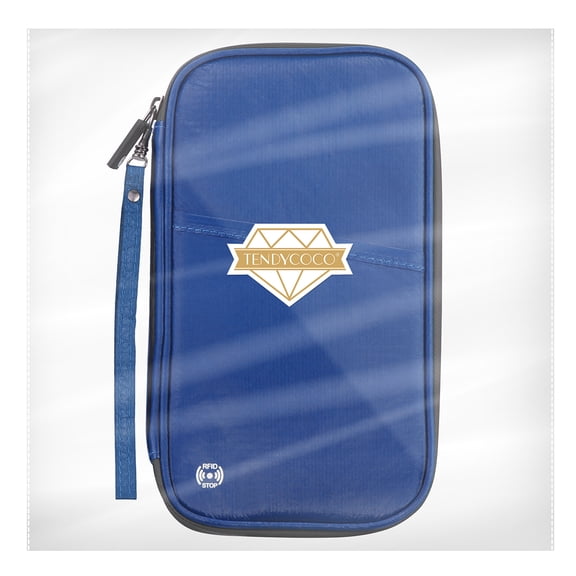 Passport Ticket Bag Passport Holder Small Bag Travel Case Blue