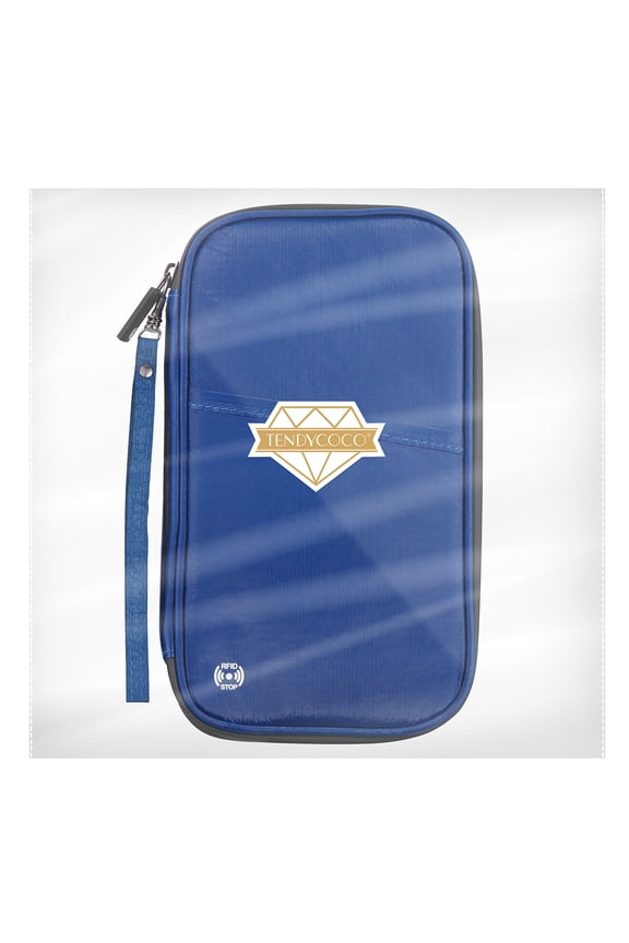Passport Ticket Bag Passport Holder Small Bag Travel Case Blue