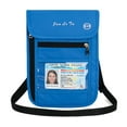 thumbnail image 1 of Passport Wallet Nylon Waterproof for Women Men Holder with RFID Blocking for Secure Travels - Blue, 1 of 8