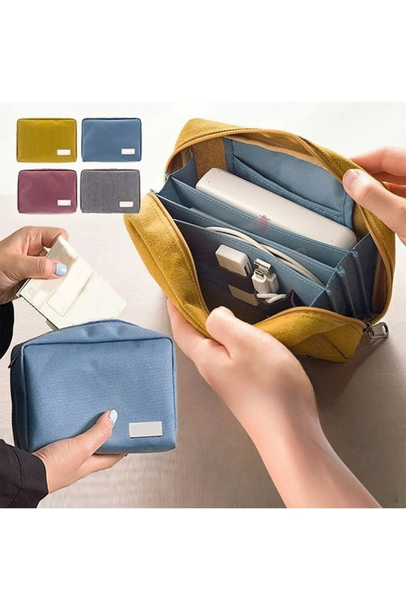 Passport Wallet Travel Organizer, Rfid-blocking Nylon Document Pouch for Credit Cards and Tickets, Secure Zippered Id Holder with Luggage Tag, Topliu