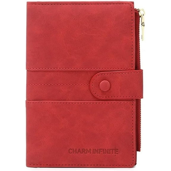 Passport and Card Holder for Women RFID Blocking Card Case Slim Travel Wallet Change Purse with Vaccine Card Slot