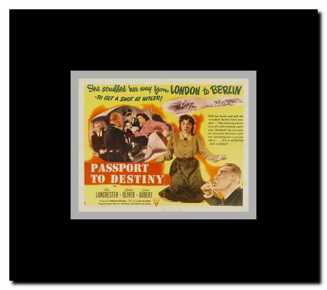 Passport to Destiny Framed Movie Poster