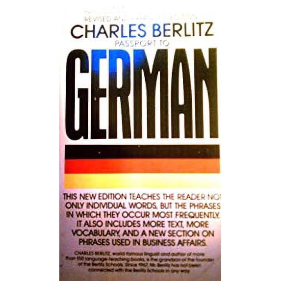 Pre-Owned Passport to German (Mass Market Paperback) 0451157729 9780451157720