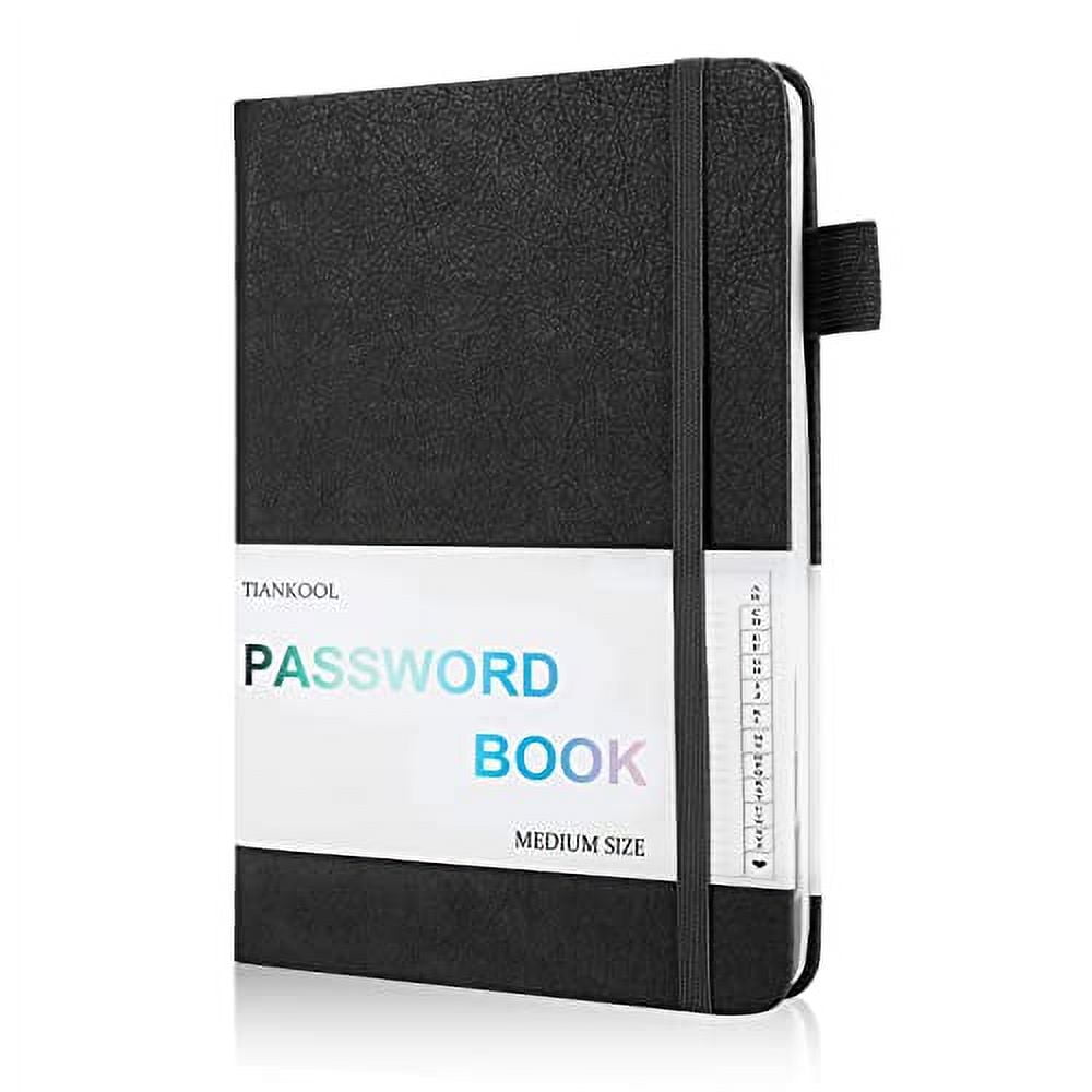 Password Book with Alphabetical TabsHardcover Password Keeper for
