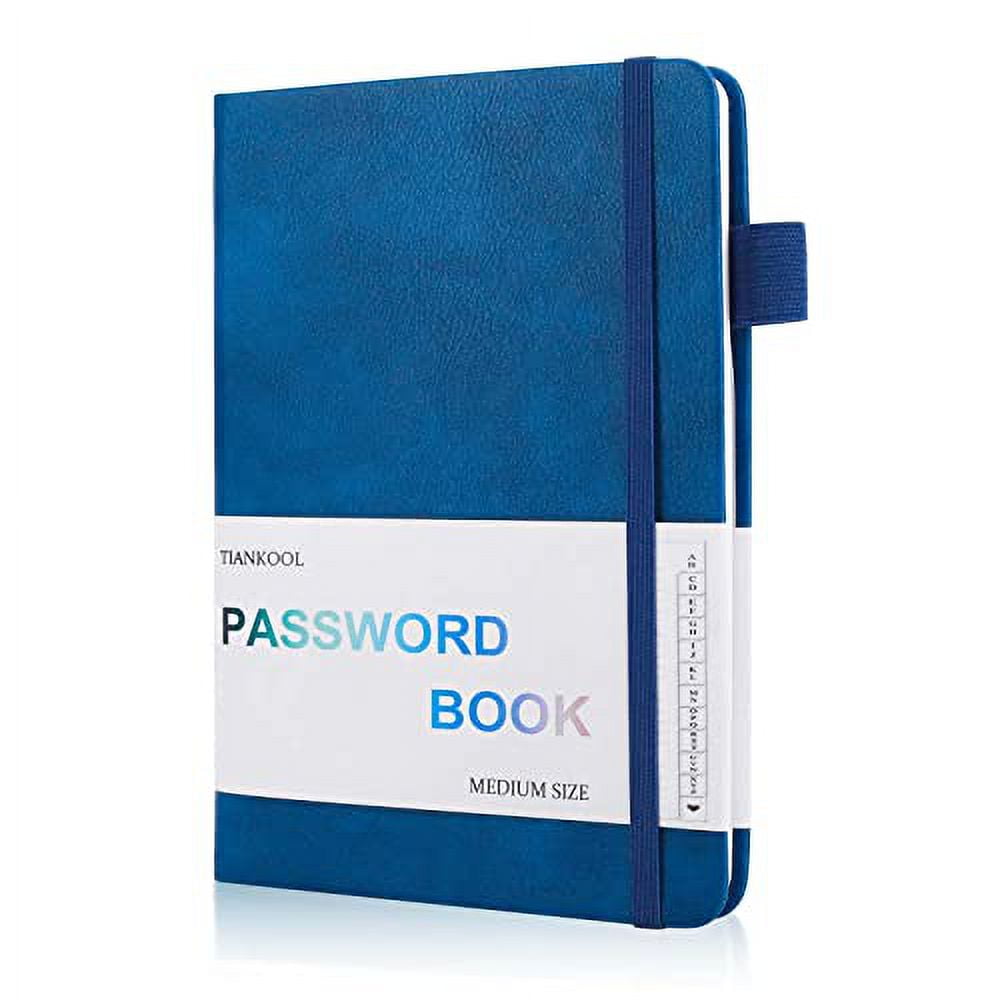 Password Book with Alphabetical TabsHardcover Password Keeper for